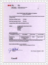 GMP Certificate